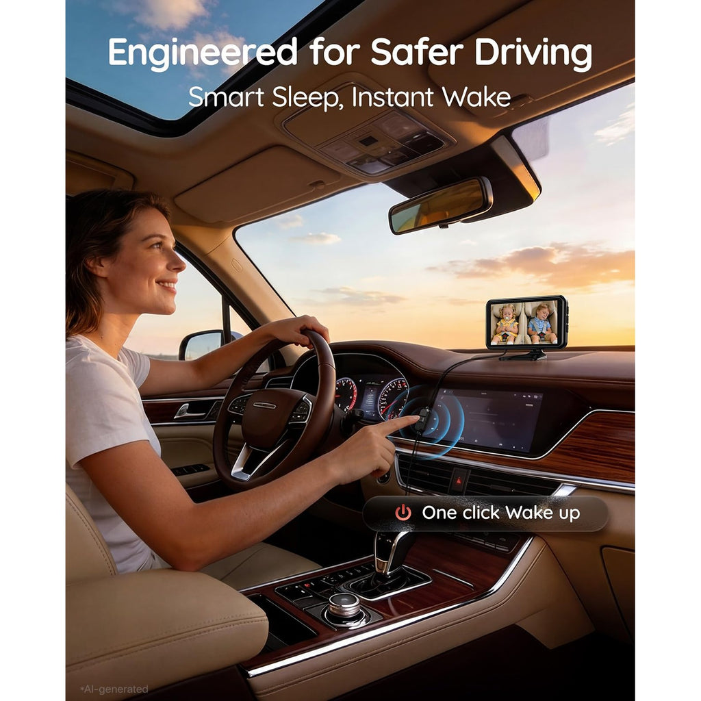 Babyvue BV6PRO Wireless Dual Car Camera Baby Monitor Fast Setup