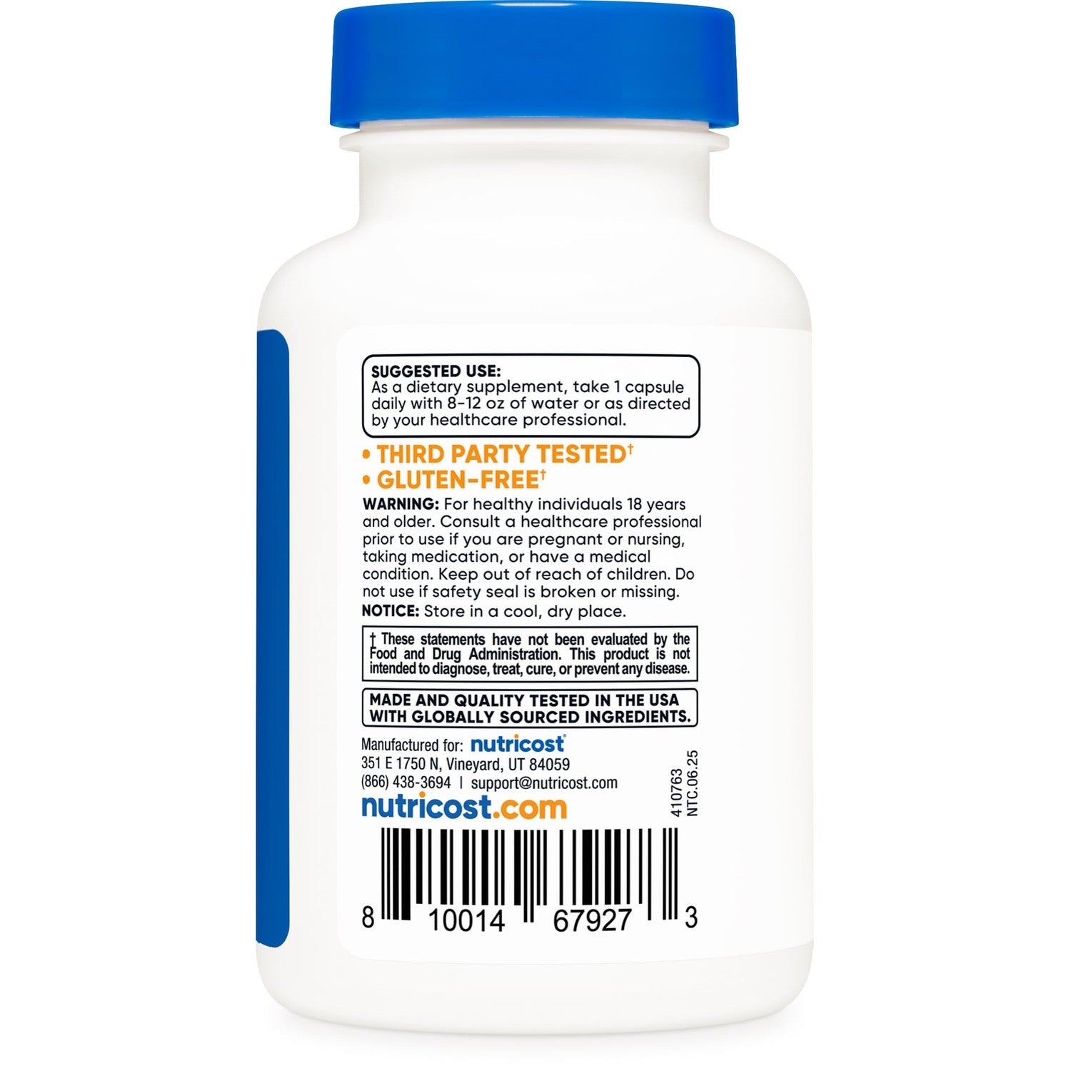 Nutricost KSM-66 Ashwagandha Root Extract (600mg) 60 Capsules | 5% Withanolides & BioPerine, Full-Spectrum Root Extract