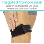 Buy now Vive IT Band Strap - Iliotibial Band Compression Wrap - Outside of Knee Pain, Hip, Thigh & ITB Syndrome Support - Neoprene Brace for Running and Exercise - Athletic Stabilizer for Men, Women at indiglob india