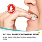 Anti Nail Biting Stickers, Clear Waterproof PU Nail Protector, 0.1mm Thin Breathable Disposable Nail Guard, Physical Barrier Prevent Nail Chewing Thumb Sucking for Adults Kids 5m x 5cm