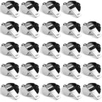 Whistle, 24 PCS Professional Stainless-Steel Whistles with Lanyards in Bulk, Very Loud Metal Sports Whistle, Perfect for Coaches, Referees, Lifeguards, Officials, and Teams, Silver