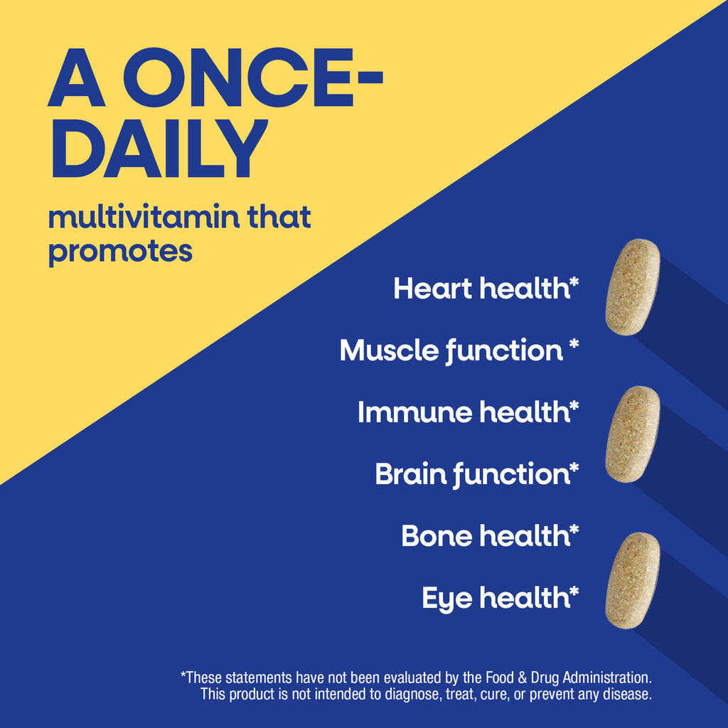 Nature's Way Alive! Men’s Daily Ultra Potency Multivitamin Tablets, 150 ct | Complete High Potency Men’s Daily Vitamin Promotes Heart & Muscle Function*, B-Vitamins, Zinc and Antioxidants