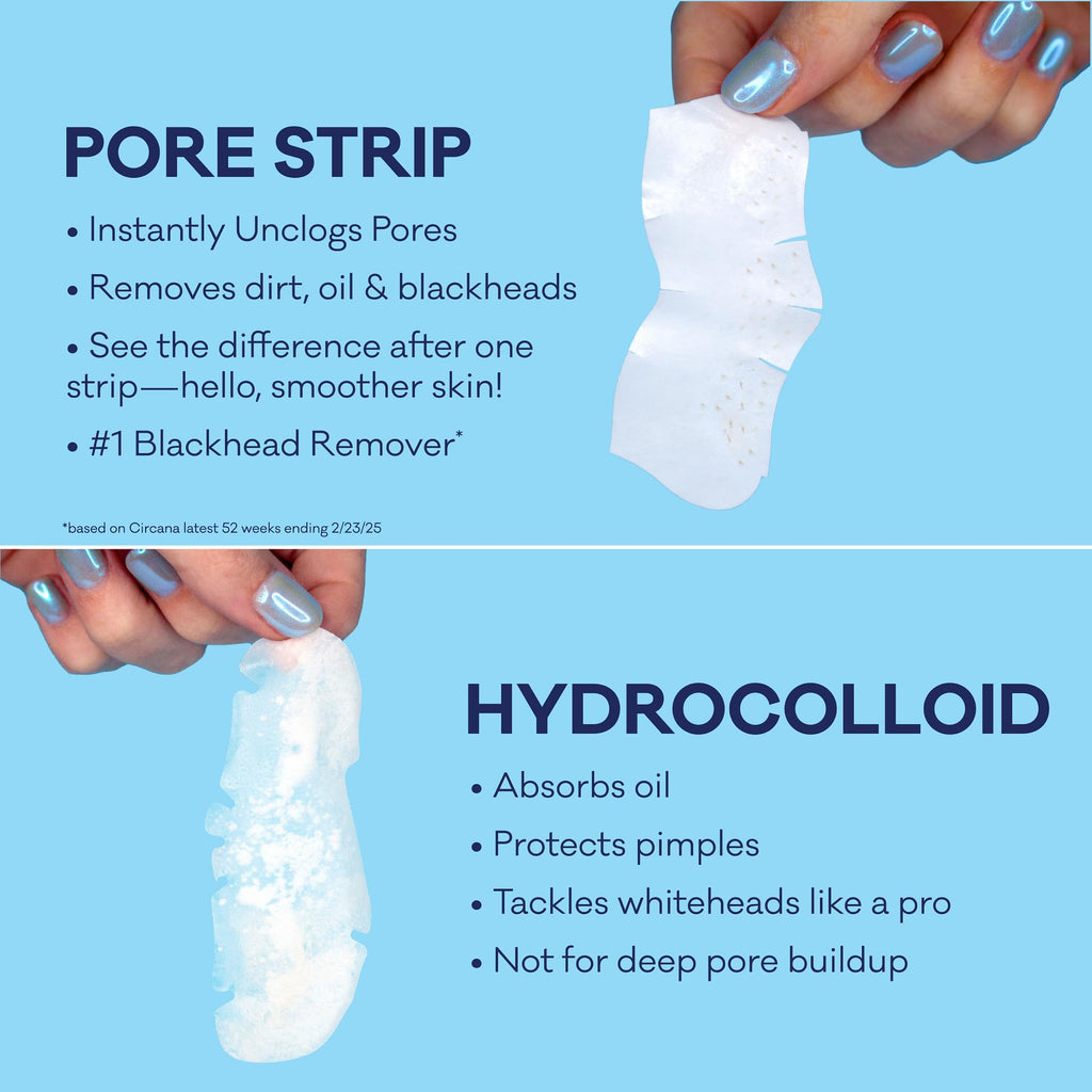 Biore Blackhead Remover Pore Strips, Deep Cleansing, Nose & Face, 14 ct | Nose, Chin & Forehead Use, Unclogs Pores Instantly, Oil-Free, Non-Comedogenic, Oily Skin, Skincare