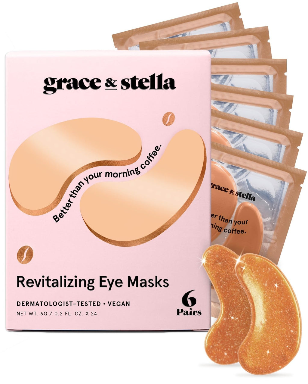 Buy now grace & stella Retinol Under Eye Patches for Puffy Eyes & Dark Circles - Restoring Gel Under Eye Masks with Hyaluronic Acid - Bridesmaid Gifts, Birthday Gifts for Women (Purple, 24 Pairs) at indiglob india