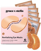 Buy now grace & stella Retinol Under Eye Patches for Puffy Eyes & Dark Circles - Restoring Gel Under Eye Masks with Hyaluronic Acid - Bridesmaid Gifts, Birthday Gifts for Women (Purple, 24 Pairs) at indiglob india