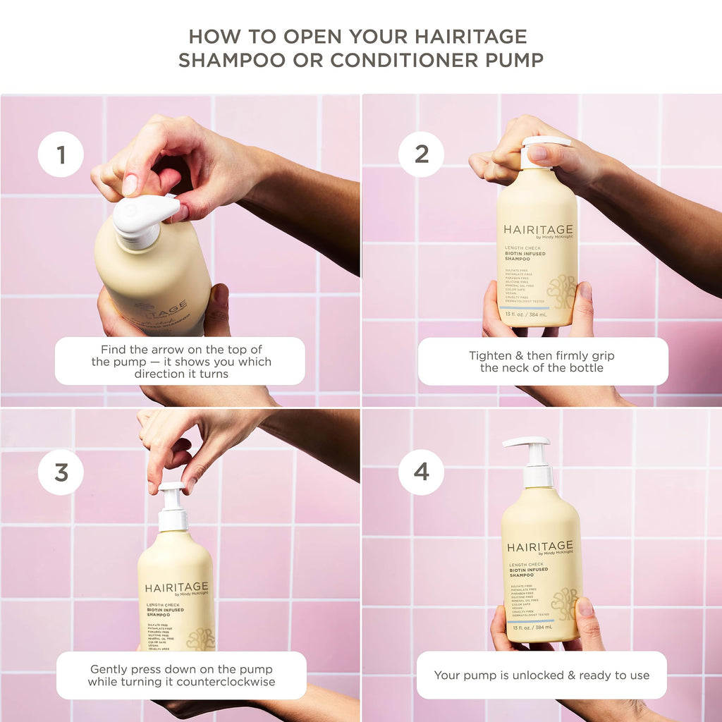 Hairitage Oil Control Clarifying Hair & Scalp Shampoo Removes Buildup, Moisturizing, Lightweight, with Aloe Vera, Probiotics, Papaya, Sulfate Free & Color Safe, Vegan - 13 Fl Oz