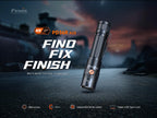 Fenix PD36R ACE 3000 Lumen Rechargeable Tactical Flashlight, USB-C Dual Switch, Set Customizable Brightness Levels, Strobe SOS Long Runtime Waterproof EDC Duty Light Camping Hunting Emergency