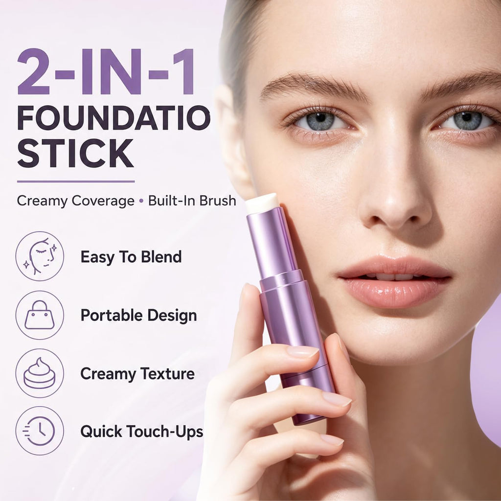 Foundation Stick, 2-in-1 Color Changing Foundation Stick (1 Pack)