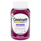 Centrum Multivitamin Tablet for Women, Multivitamin/Multimineral Supplement with Iron, Vitamins D3, B and Antioxidants - 200 Count