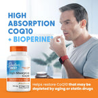 Buy now Doctor's Best High Absorption COQ10, Heart & Energy Support, USP Verified, Naturally Fermented CoQ10, Non-GMO Gluten Free, Soy Free, 60 Veggie Softgels at indiglob india