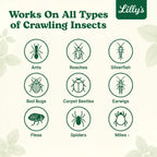 Diatomaceous Earth Food Grade with Peppermint Oil Crawling Insect Killer | Indoor Pest Control Powder for Bed Bug, Roach, Ant, Fleas | Lilly's naturals, 12 fl oz
