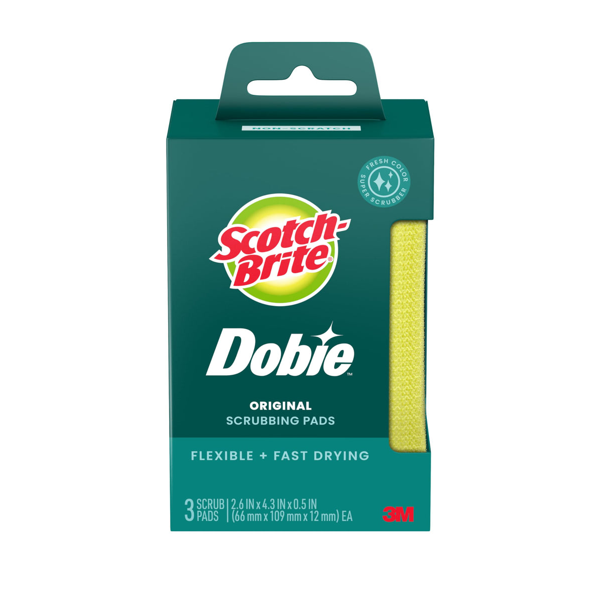 Scotch-Brite Dobie Non-Scratch All-Purpose Scrub Pads, 24 Pack