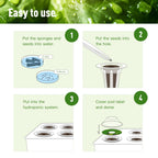 60 Pack Hydroponic Grow Sponges Seed Pods Replacement, Compatible with AeroGarden iDOO and Most Hydroponic Systems. Rapid Rooting Nursery Sponges.