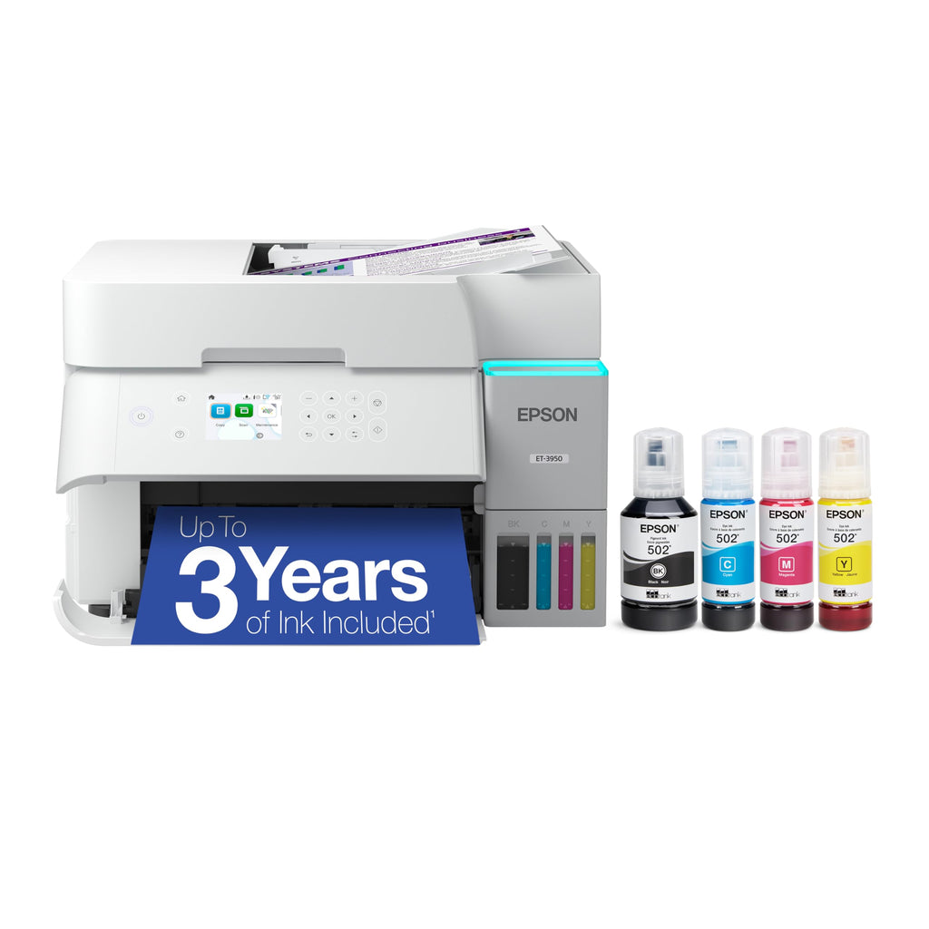 Epson EcoTank ET-3950 Wireless Color All-in-One Supertank Printer