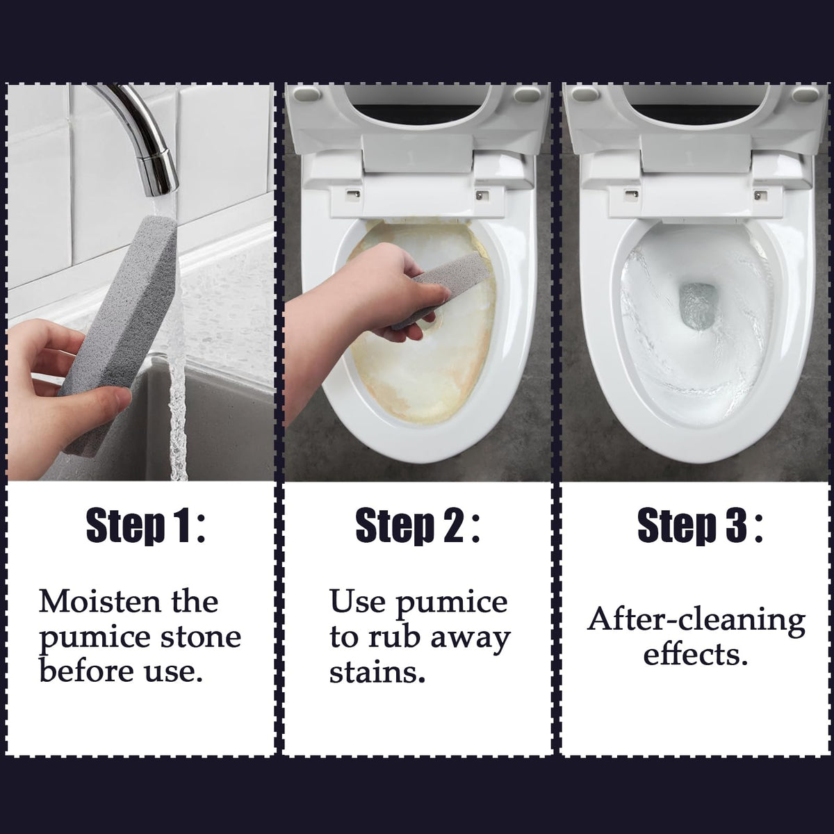 6 Pc Pumice Stone for Home Cleaning, Pumice Stick Toilet Cleaner