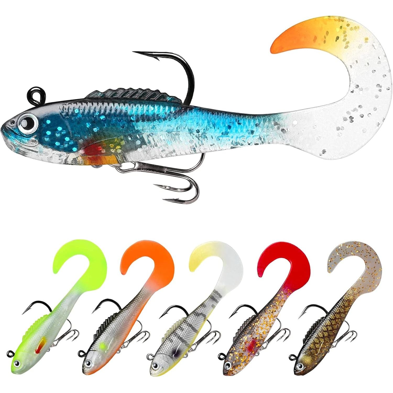 Buy now TRUSCEND Pre-rigged Fishing Jig Lures for Freshwater and Saltwater, Innovative Super Durable TPE Bass Lures, Lifelike Shrimp Crayfish Swimbait, Weedless Lure for Crappie Trout Walleye, Keep Separately D-2.5",0.18oz at indiglob india