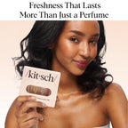 Buy now Kitsch Hair Perfume For Women (Discovery Set) - Pistachio Latte, Warm Sugar, Sheer Violet & Amber Waves - Patented Odor-Eliminating Technology, Hair Spray and Body Mist - 4 x 1.5mL at indiglob india