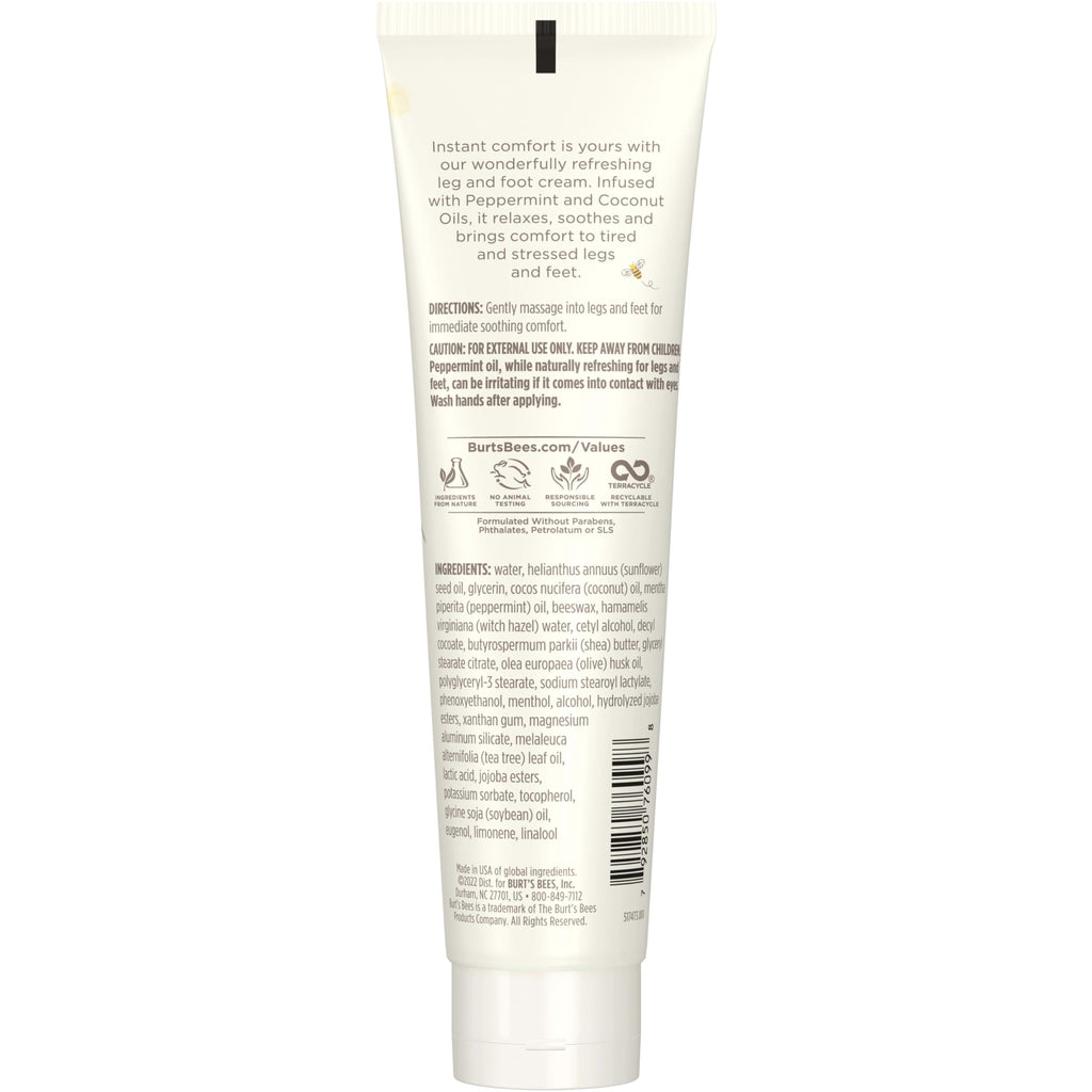 Buy now Burt's Bees Mama Bee Leg and Foot Cream, Soothing Formula with Peppermint and Coconut Oil, Fragrance Free, 99% Natural Origin, 3.38oz at indiglob india