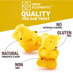 Calm Magnesium Glycinate Gummies 500mg with High-Potency Vitamin D3 10000iu & Vitamin K2 100mcg | Stress Relief, Relaxation & Bone Support for Adults | Vegan, Non-GMO, Gluten-Free, Pineapple Flavor