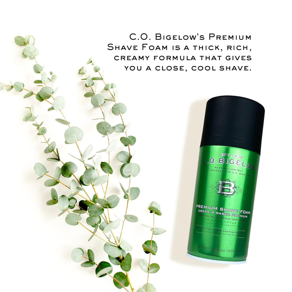 Buy now C.O. Bigelow Shaving Foam, 5.2 oz Mens Shaving Cream, Shave Foam for Men with Eucalyptus Oil for All Skin Types at indiglob india