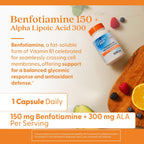 Buy now Doctors Best Benfotiamine 150 + Alpha-Lipoic Acid 300 with BenfoPure, Supports Glycemic Balance & Metabolic Response, Non-GMO, Gluten Free, Soy Free, Vegan 60 Veggie Caps at indiglob india