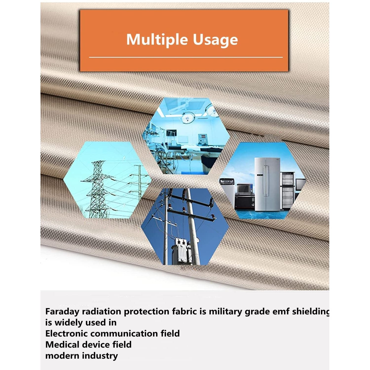 Buy now Faraday Fabric Kit Faraday Cage (44in W x 9ft L) Seal RF Enclosures Military Grade Conductive Material Shields RF Signals (WiFi, Cell, Bluetooth) 3 Yards Faraday Blanket at indiglob india