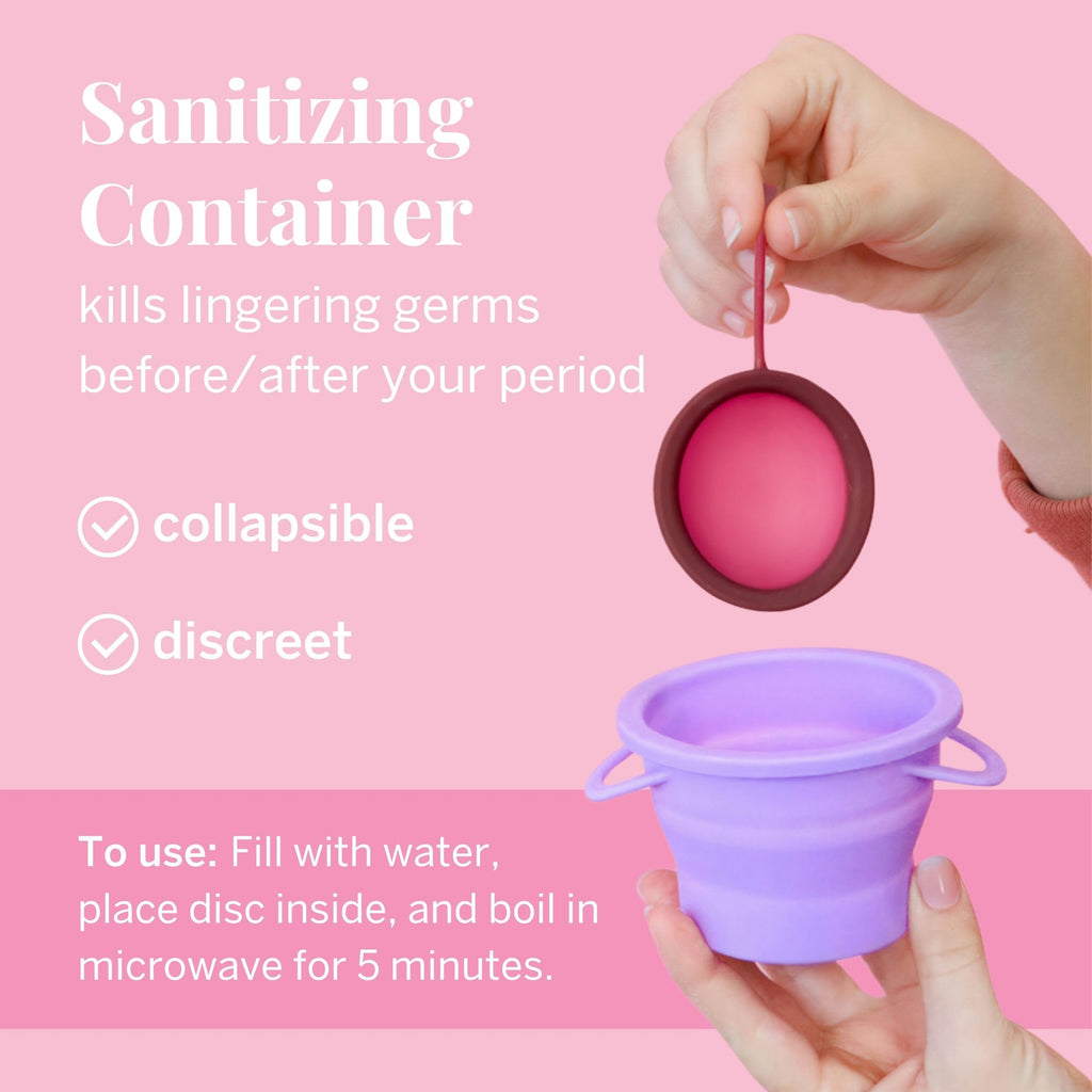 Pixie Menstrual Disc Kit for Feminine Care - Pixie Discs are Designed to Remove Like Tampons - 100% Medical-Grade Silicone - Best Period Disc Starter Kit - Proven to Become A Successful Disc User