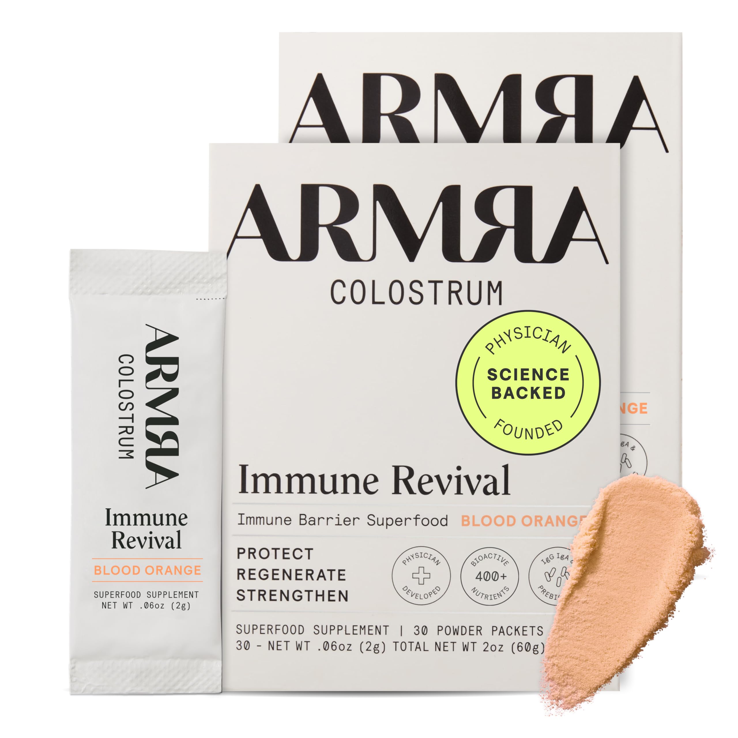 Buy now ARMRA Colostrum Powder | Unflavored | Gut Health & Bloating | Skin & Hair | Immunity | Keto, Gluten & Fat-Free | 30 Servings at indiglob india