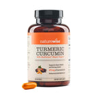 NatureWise Turmeric Curcumin 500mg Supplement with BioPerine, 30 Softgels | Extra Strength 95% Curcuminoids - Black Pepper Extract for Absorption - Immune Support - 1-Month Supply