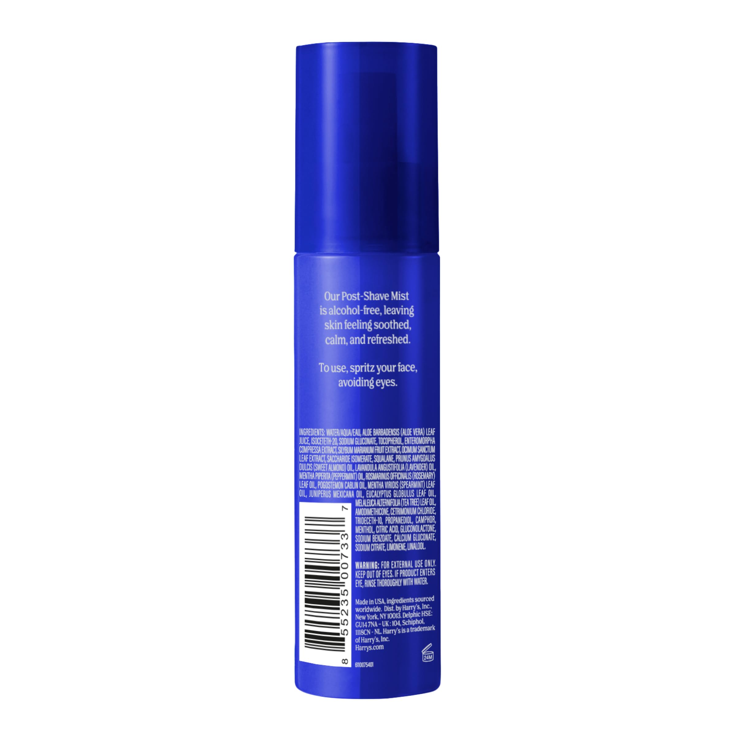 Harry's Post-Shave Mist for Men - 3.4 fl oz (2 Pack) | With Aloe, Eucalyptus, and Tea Tree - Soothes and Hydrates Skin After Shaving - TSA Approved Travel Essentials