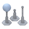 Adjustable Rubber Golf Tees for Mats, Driving Range & Simulator