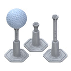Adjustable Rubber Golf Tees for Mats, Driving Range & Simulator