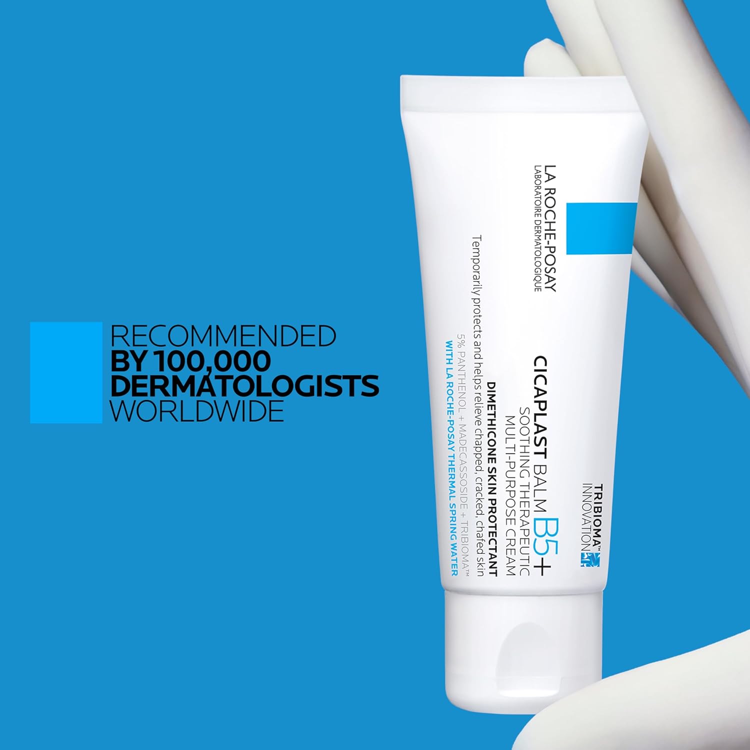 Buy now La Roche-Posay Cicaplast Balm B5, Healing Ointment and Soothing Therapeutic Multi Purpose Cream for Dry & Irritated Skin, Body and Hand Balm, Baby Safe, Fragrance Free at indiglob india