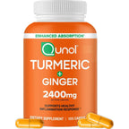 Turmeric Curcumin with Black Pepper & Ginger, 2400mg Turmeric Extract with 95% Curcuminoids, Extra Strength Supplement,