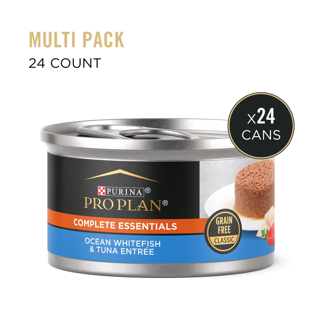 Purina Pro Plan Complete Essentials Wet Cat Food Pate, (24) 3 oz