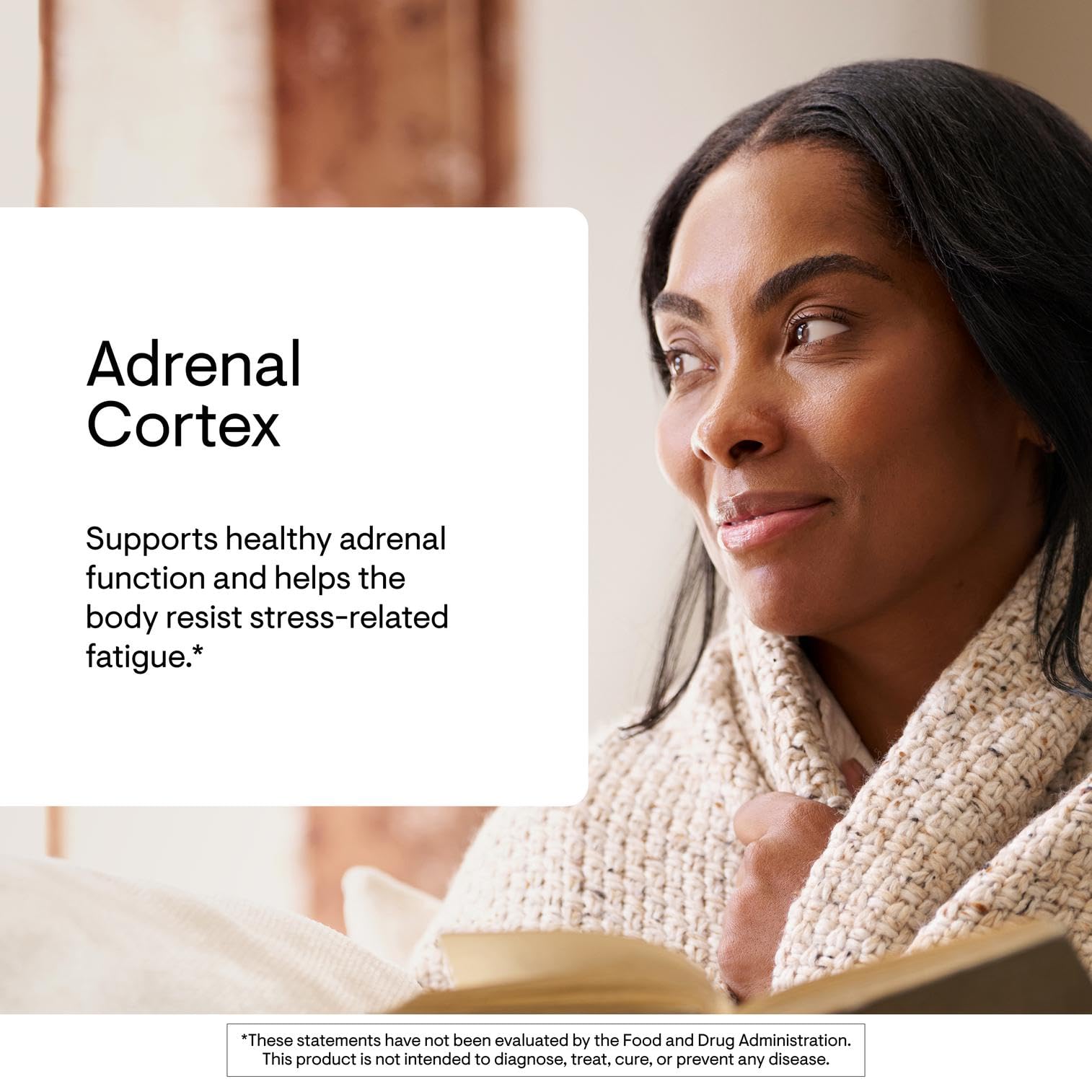 THORNE Adrenal Cortex, Bovine Adrenal Glandular Supplement, 60 Capsules | Supports Healthy Adrenal Function & Cortisol Balance, Helps Resist Stress-Related Fatigue*, Third-Party Certified