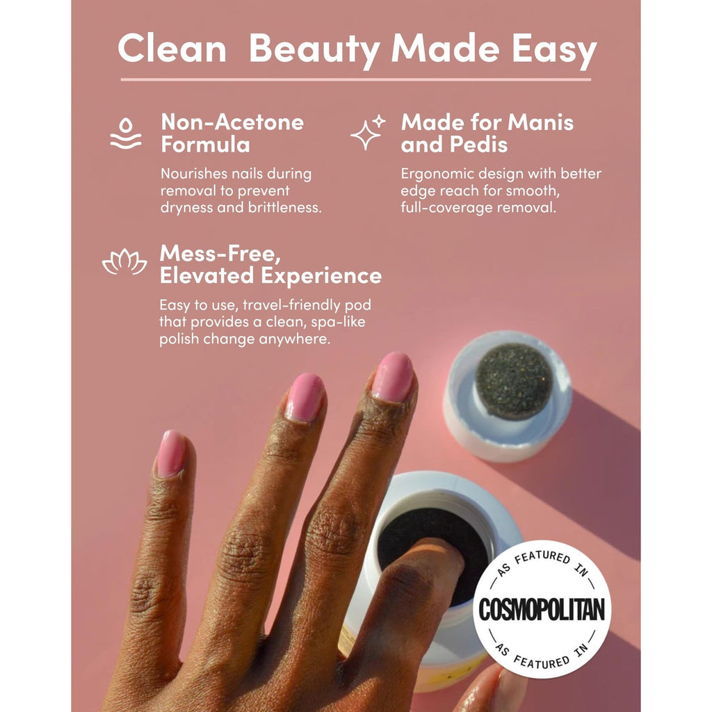 ella+mila Clean Break Non-Acetone Remover Pot with Sponge - Travel Size