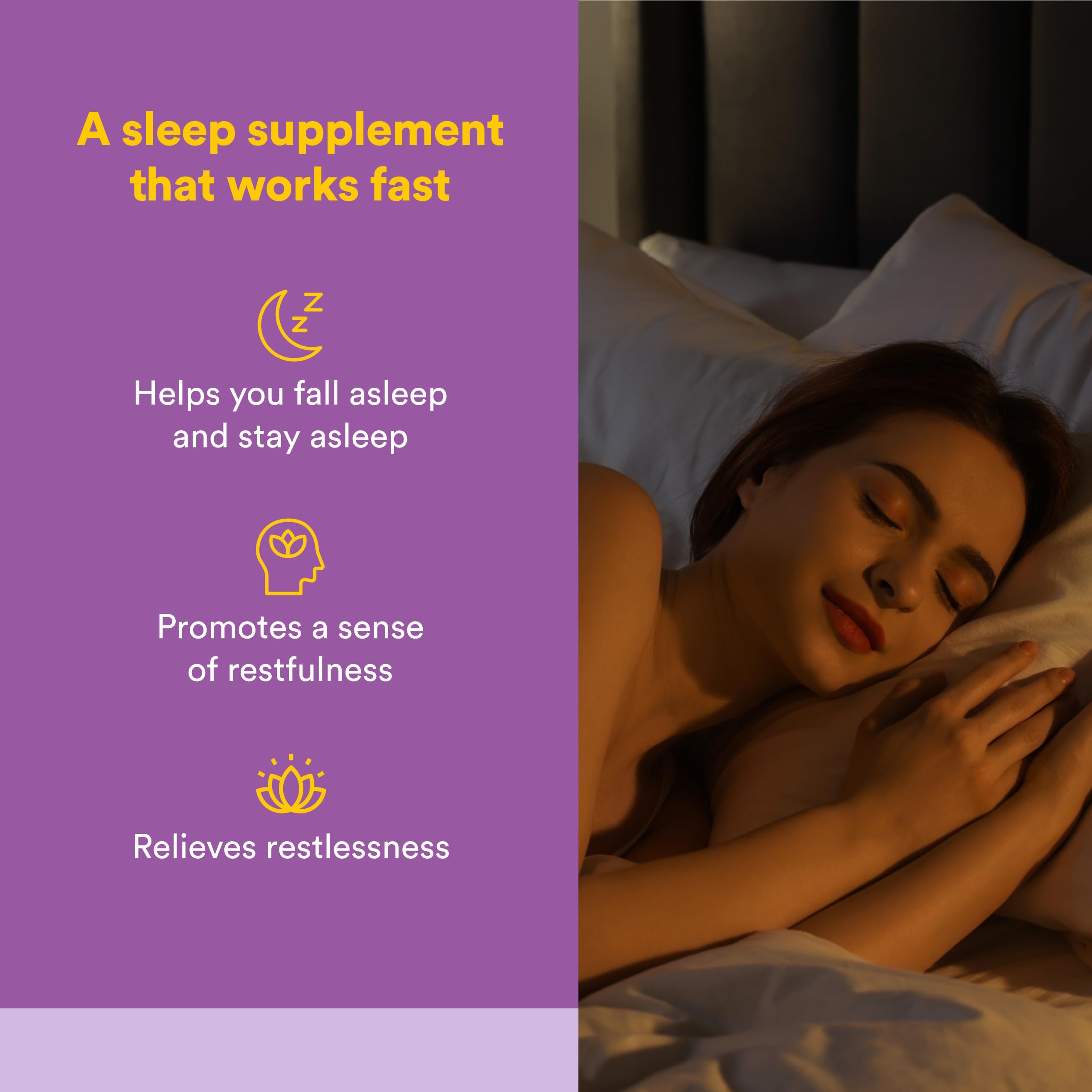 Natural Factors, Stress-Relax Tranquil Sleep Chewable, Supports the Full Sleep Cycle, 120 Count (Pack of 1)
