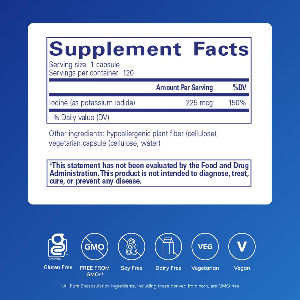 Pure Encapsulations Iodine, 120 Capsules