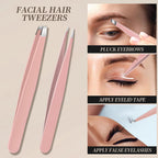 Teenitor 9 Pcs Professional Blackhead Tweezers and Pimple Popper Tool Kit, Stainless Steel Blackhead Remover Tools