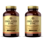 Solgar Chelated Zinc, 250 Tablets - Zinc for Healthy Skin - Supports Cell Growth & DNA Formation - Exerts Antioxidant Activity - Supports A Healthy Immune System - Non GMO, Vegan - 250 Servings
