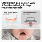Breast-Like Baby Pacifiers 0-6 Months 4 Pack with Breathable Air Holes