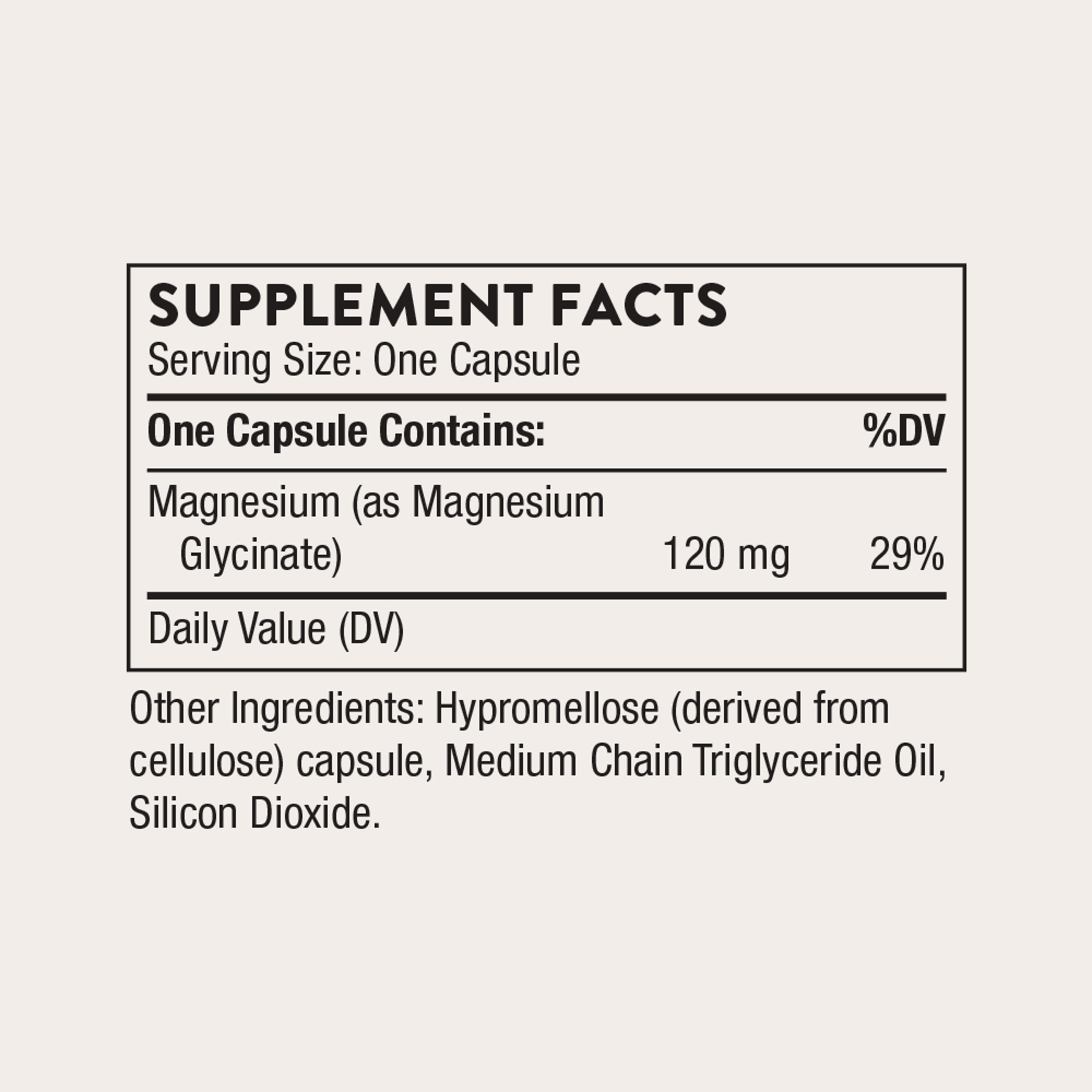 THORNE Magnesium Glycinate, Chelated Magnesium Supplement, 90 Capsules | Supports Restful Sleep, Muscle Relaxation, Stress Management, Heart Health & Metabolism*, NSF Contents Certified