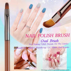 8Pcs Nail Art Brushes Set, 5 Art Liners & 3 Multi Shape Gel Builder Brushes | Liners with 7/9/11/15/25mm bristles for fine lining, gel coating & nail shaping, ideal for salon and DIY nail art