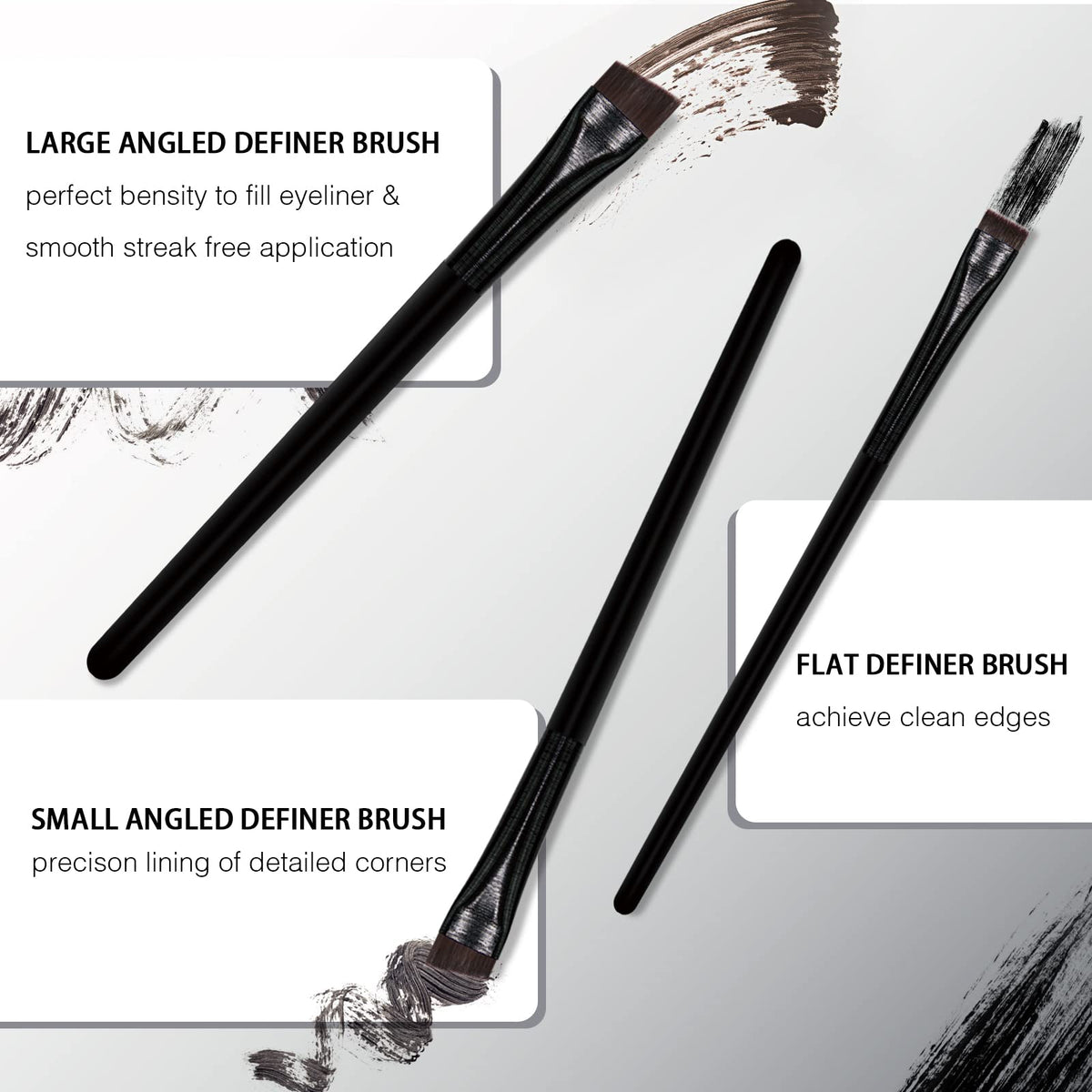 Eyeliner Brush Brow Tint Brushes Eyebrow Brushes Set Fine Angled Point