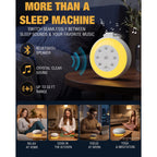 MEGATEK Portable Sound Machine, White Noise Machine for Sleeping
