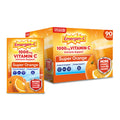 Emergen-C 1000mg Vitamin C Immune Support Powder, Super Orange, 90 ct | B Vitamins for Energy, Zinc and Manganese, Vitamin D, Electrolytes, 3 Month Supply, Natural Flavor