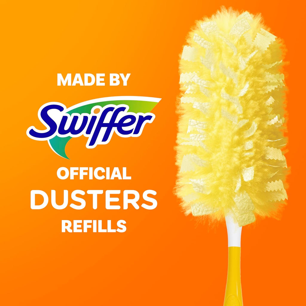Buy now Swiffer Dusters Refill for Cleaning, Feather & Microfiber Duster Disposable Alternative, For Dusting Furniture, Blinds, Ceiling Fans, Walls, Helps Remove Allergens, Heavy Duty, Unscented, 11ct at indiglob india