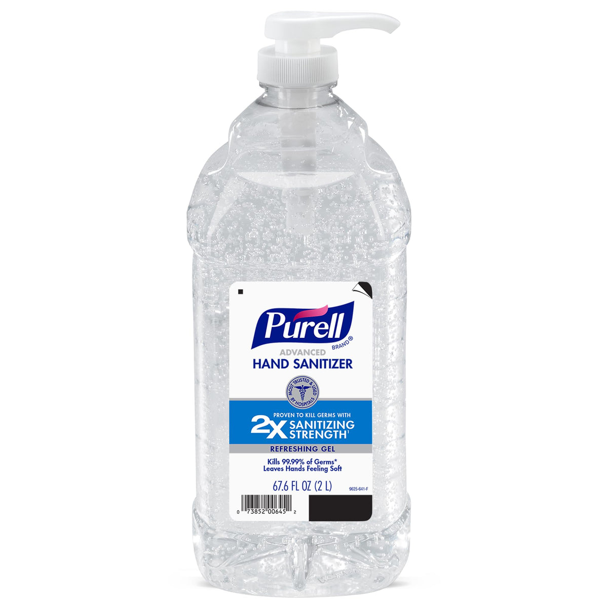 Purell Advanced Hand Sanitizer Refreshing Gel, Clean Scent, 2-Liter Pump Bottle (Pack of 1) - 1015-04-CMR