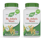 Nature's Way St. John’s Wort Capsules, 700 mg per Serving, 180 ct | Herbal Supplement Promotes a Positive Outlook*, 700 mg per 2-Capsule Serving, Non-GMO Project Verified, Vegan Capsules